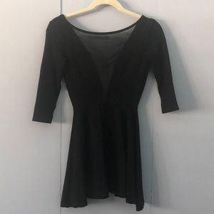 American Apparel black skater dress